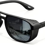 Retro Polarized Sunglasses Vintage Lightweight Steampunk Sun Glasses Gothic UV400 Protection