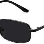 Rectangle Sunglasses for Women 90s Retro Small Narrow Square Frame UV400 Protection
