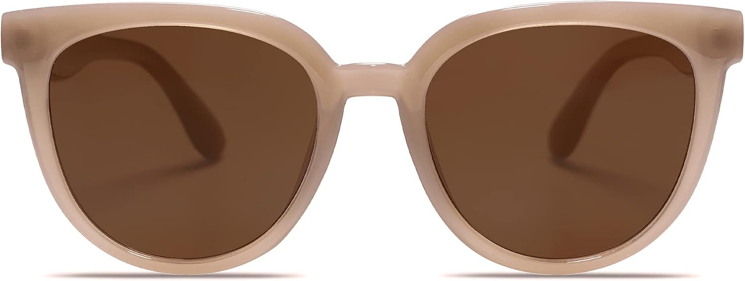 51QwhlY7o2S._AC_SL1500_.jpg Trendy Cat Eye Round Polarized Sunglasses for Women Fashion UV Protection Sunglasses - Image 1