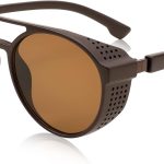 Classic Steampunk Sunglasses Retro Round Gothic Shades Eyewear UV400 Protection