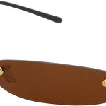 Retro Narrow Small Sunglasses Clear Colored Lens Fashion Rimless Rectangle Sunglasses