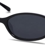 Retro Oval Sunglasses for Women Chic Cat Eye 90s Sunnies Lightweight Narrow Shades Trendy UV Protection Sun Glasses