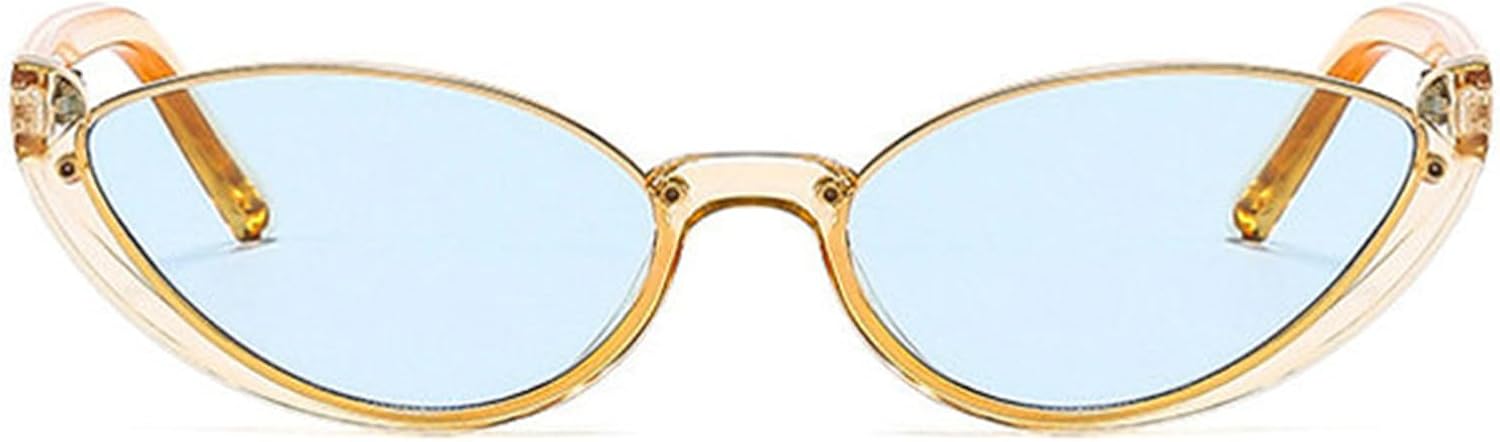 51c9Gc2iOYL._AC_SL1500_.jpg Small Frames Cat Eye Sunglasses Women Rivet Vintage Shades Sun Glasses Female Fashion Eyeglasses Retro Eyewear - Image 1