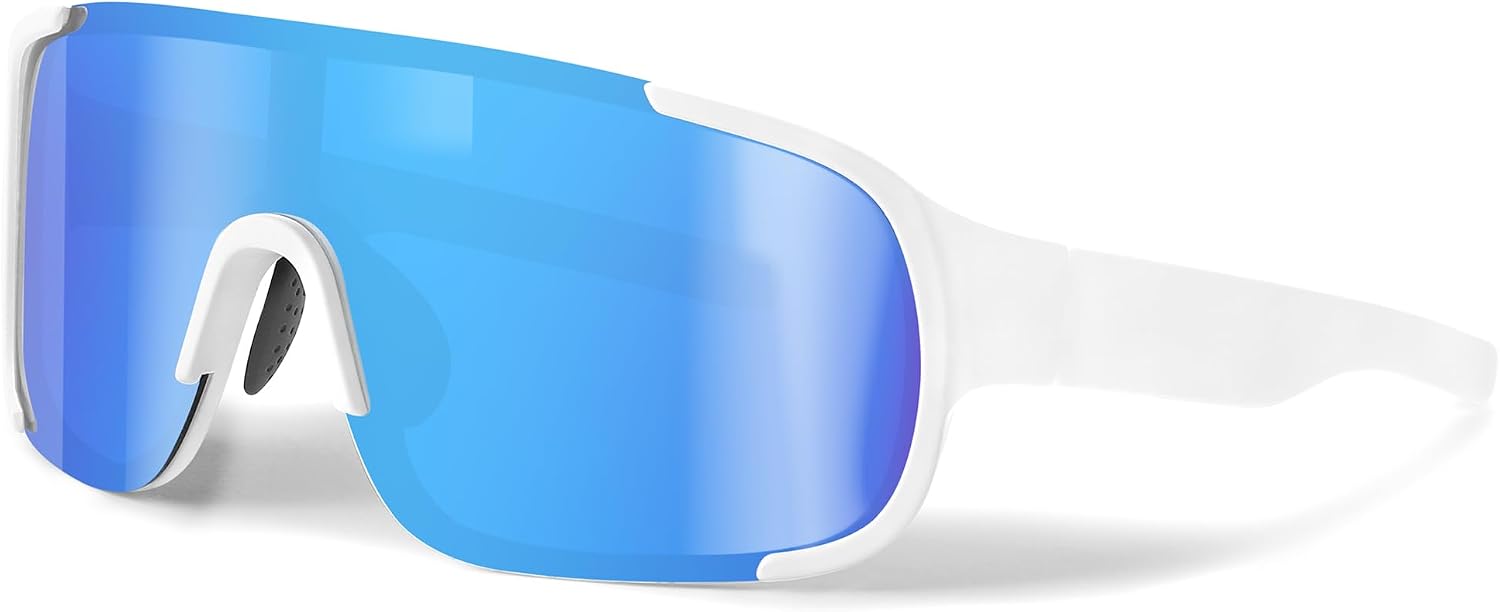 51ii-SHMgNL._AC_SL1500_.jpg Polarized Cycling Sports Sunglasses UV Protection Fishing Bike Running Wrap Around - Image 1
