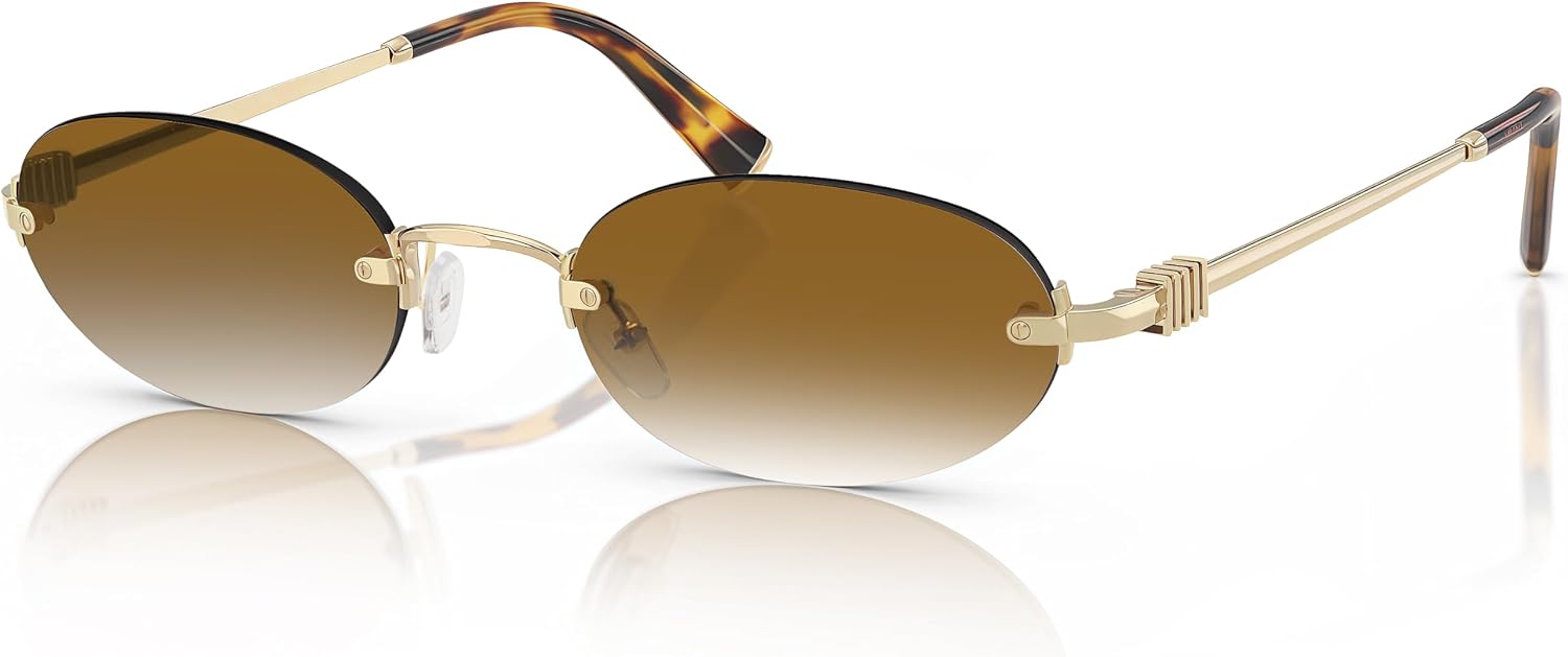 611UMAKSyHL._AC_SL1500_.jpg Retro Small Oval Sunglasses for Women Men, Trendy Rimless Sun Glasses Fashion Narrow Shades Y2K Designer Sunnies - Image 1