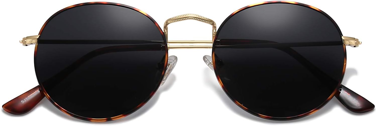 61G9eqxyB7L._AC_SL1500_.jpg Small Round Polarized Sunglasses for Women Men Classic Vintage Retro Shades UV400 - Image 1