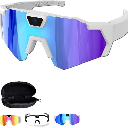 Upgraded Baseball Glasses with Camera Smart Action Sports for Cycling Hiking