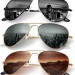 Classic Aviator Sunglasses for Men Women Driving Sunglasses Polarized Lens UV Blocking