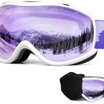 Ski Snowboard Goggles, Anti Fog Protection Skiing Snowmobile Goggles