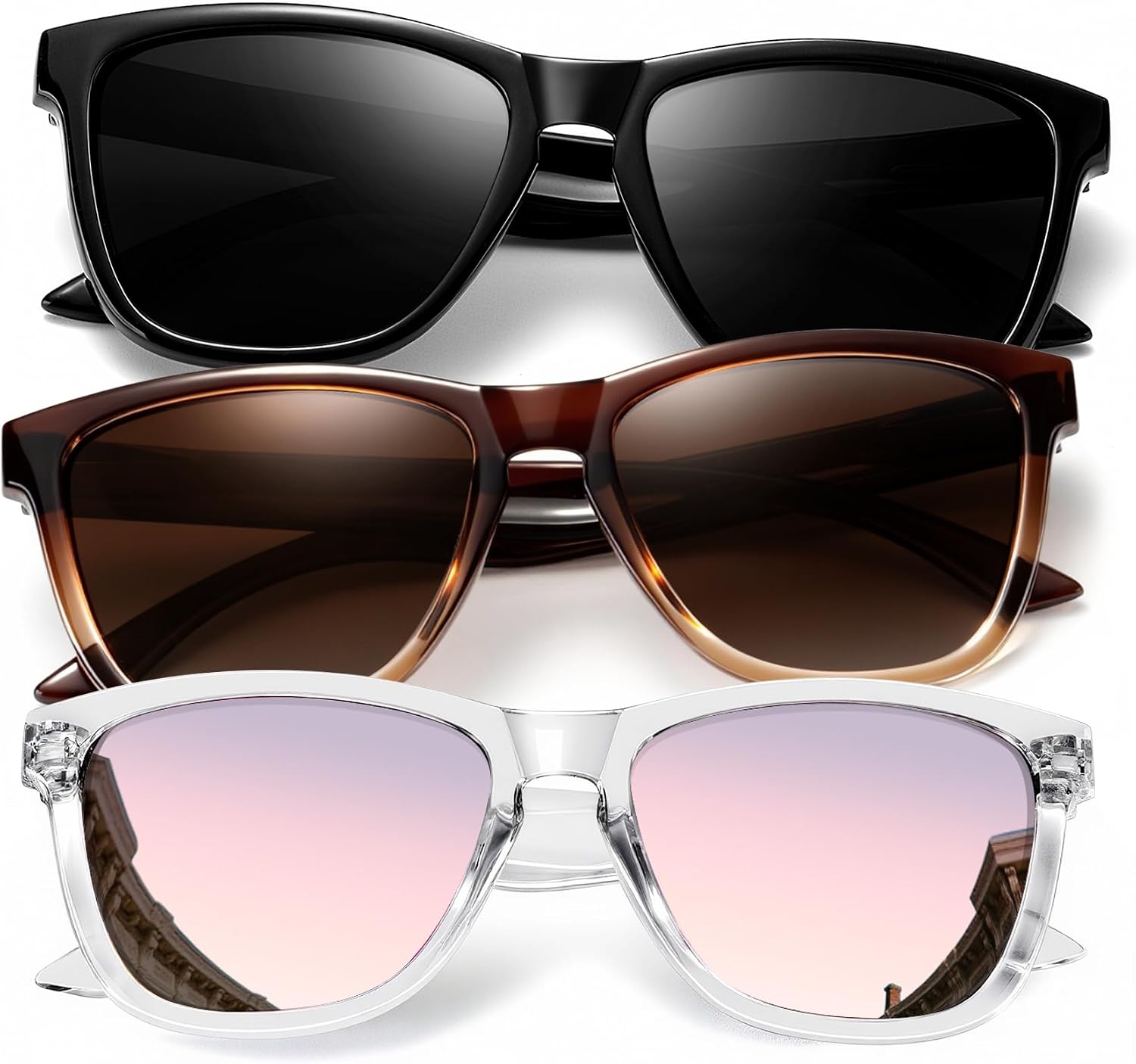 71uIjpZFdL._AC_SL1500_.jpg Polarized Sunglasses for Women Retro Sun Glasses with UV Protection for Travel Driving - Image 1