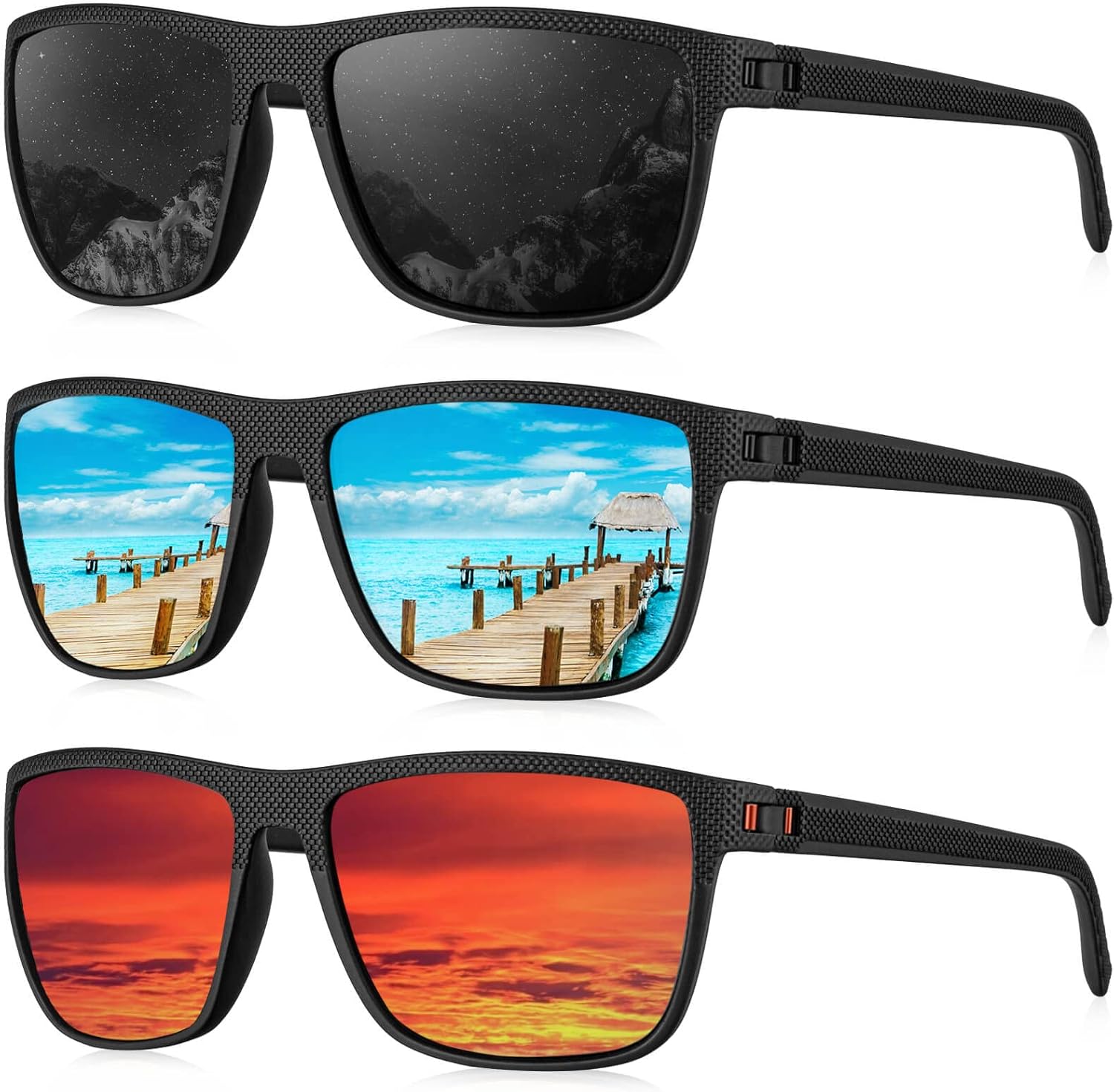 71uj3g0flUL._AC_SL1500_.jpg Polarized Sunglasses Lightweight Sun Glasses with UV Protection for Driving Fishing Golf - Image 1